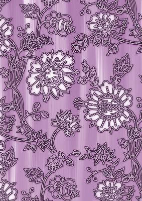 Lilac Painted Mini Floral Wallpaper A4 Backing Paper