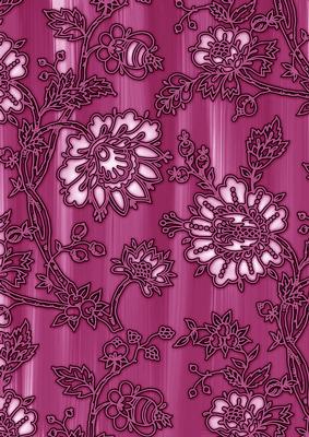 Cerise Painted Mini Floral Wallpaper A4 Backing Paper