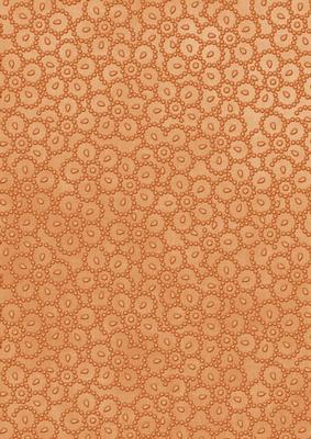 Burnt Orange Beaded Flower A4 Backing Paper