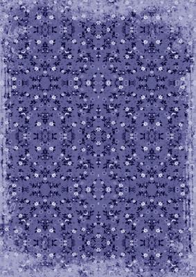 Blue Ditsy Flower Print A4 Backing Paper