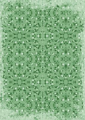 Mint Green Ditsy Flower Print A4 Backing Paper
