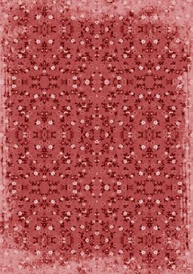 Red Ditsy Flower Print A4 Backing Paper