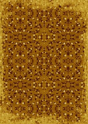 Gold Ditsy Flower Print A4 Backing Paper