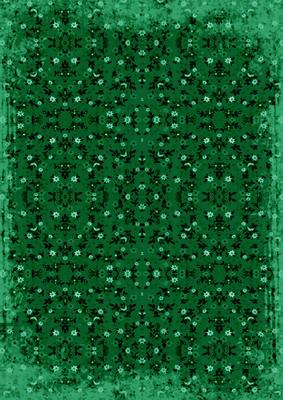 Dark Green Ditsy Flower Print A4 Backing Paper