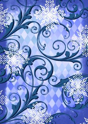 Christmas Angels Bell Ringing Swirls Backing Paper