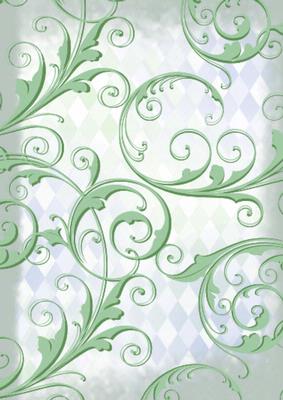 Christmas Fancy Door Swirls Backing Paper