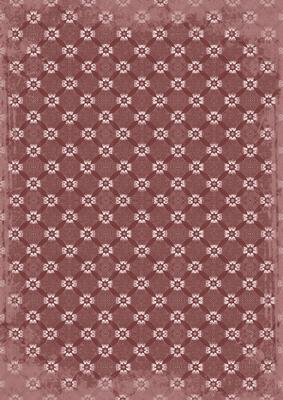Dusky Pink Daisy Quilt Print A4 Backing Paper