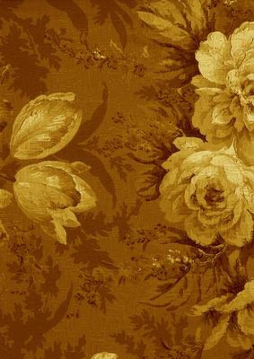 Gold Large Rose Blooms A4 Backing Paper