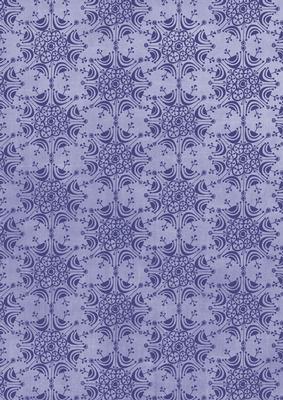 Blue Retro Snowflake A4 Backing Paper