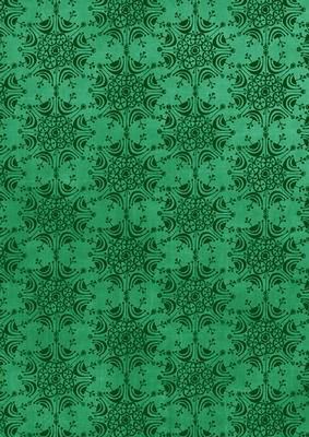 Dark Green Retro Snowflake A4 Backing Paper