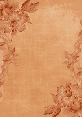 Burnt Orange Textured Rose Corner A4 Backing Paper