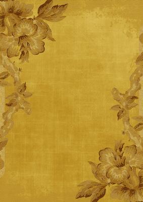Gold Textured Rose Corner A4 Backing Paper