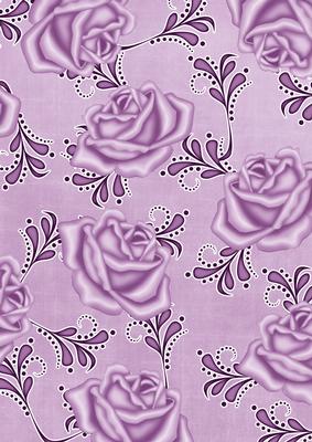 Lilac Rose Swirls A4 Backing Paper