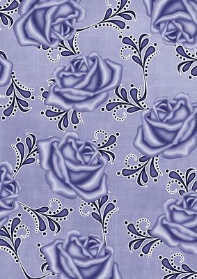 Blue Rose Swirls A4 Backing Paper