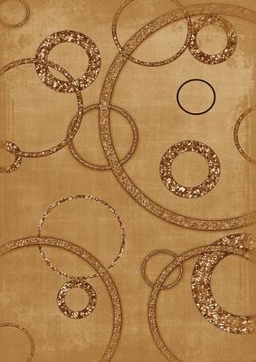 Vintage Tea Geo Glitter Circles A4 Backing Paper