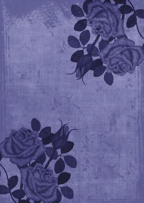 Dark Blue Old Rose Corners A4 Backing Paper