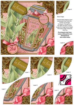 Lily of the Valley 21st Perfume 6in Duo Corner Stacker