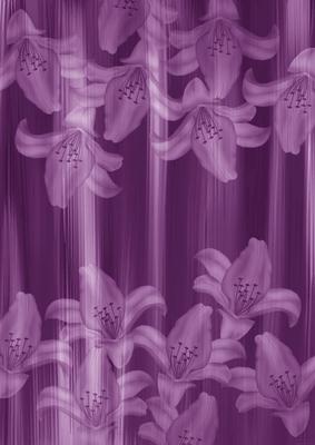 Purple Painted Lily Sides A4 Backing Paper