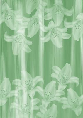 Mint Green Painted Lily Sides A4 Backing Paper