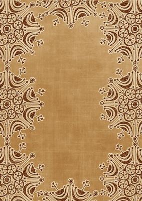 Vintage Tea Snowflake Glitter Border A4 Backing Paper