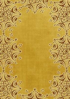 Gold Snowflake Glitter Border A4 Backing Paper