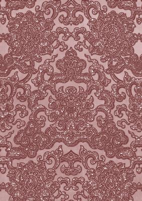 Dusky Pink Embossed Glitter Pattern A4 Backing Paper