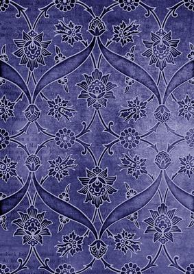 Blue Entwined Embossed Floral A4 Backing Paper