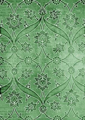 Mint Green Entwined Embossed Floral A4 Backing Paper