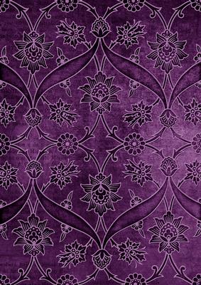 Purple Entwined Embossed Floral A4 Backing Paper