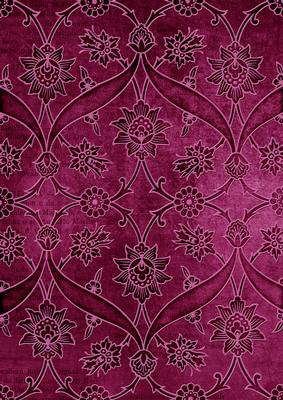 Cerise Entwined Embossed Floral A4 Backing Paper