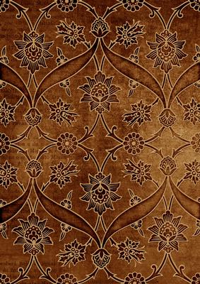 Vintage Tea Entwined Embossed Floral A4 Backing Paper