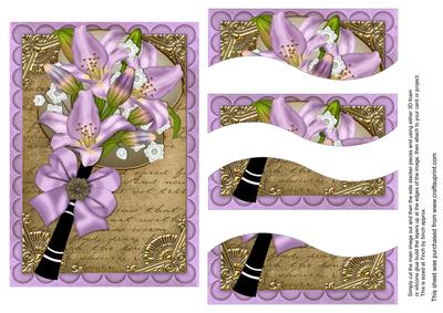 Lilac Lily Fan 7x5in Swirvey Top Bottom Stacker