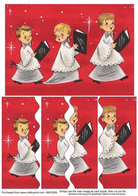 3 Little Choirboys Wavy Side Stacker