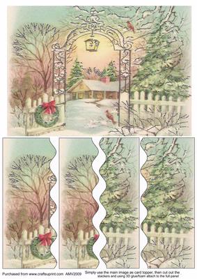 Christmas Gate Arbour Wavy Side Stacker