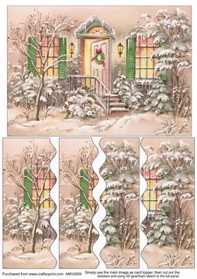 Christmas Welcome Door 2 Wavy Side Stacker