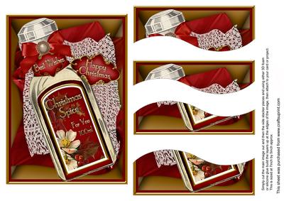 Christmas Spice Red 7x5in Swirvey Top Bottom Stacker
