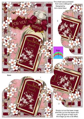 Blossom Perfume for You 7x5in Scallop Bottom Stacker