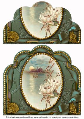 Oriental Lily Ribbon Giant 8in Scallop Bottom Stacker