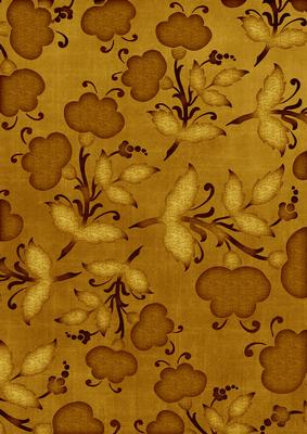 Gold Floral Pattern A4 Backing Paper