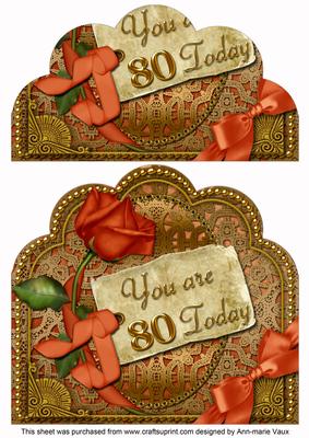 Peach Rose Gold 80 Today Giant 8in Scallop Bottom Stacker