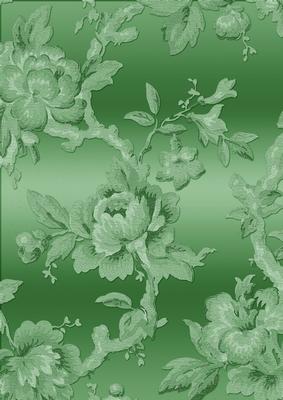 Mid Green Metallic All Over Rose A4 Backing Paper