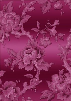 Cerise Metallic All Over Rose A4 Backing Paper