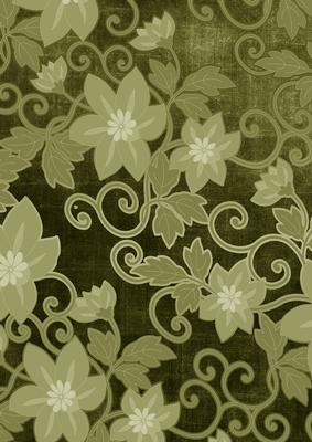 Olive All Over Floral A4 Backing Paper