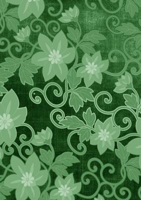 Mid Green All Over Floral A4 Backing Paper
