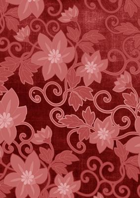 Red All Over Floral A4 Backing Paper