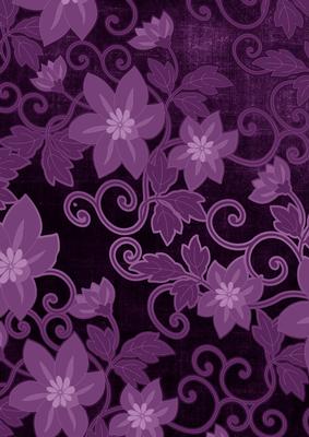 Purple All Over Floral A4 Backing Paper