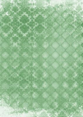 Mid Green Old Lace Check A4 Backing Paper