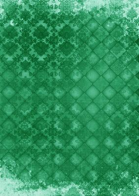 Dark Green Old Lace Check A4 Backing Paper