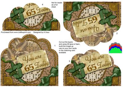 Coffee Lily Green 65 Today Scallop Lace Bottom Stacker