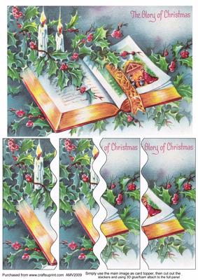 Glory of Christmas Book Wavy Side Stacker